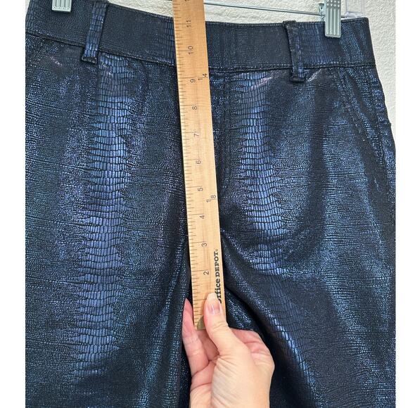 NWT Juicy Couture Navy Black Metallic Snake Print Pull On Jegging 26 - Picture 13 of 14